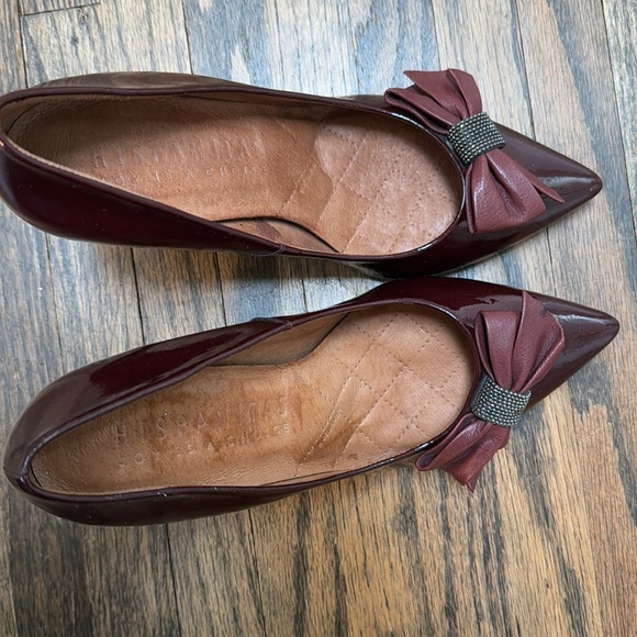 HISPANICITAS BURGUNDY BOW shoes - Picture 6 of 7